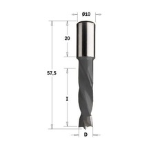 10x30x57,5 S:10x20 Sağ Dübel Y.delik Matkap Ucu