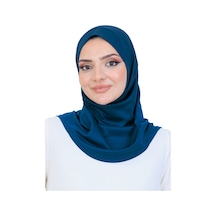 Modish Group Hazır Başörtü Pratik Tak Çıkart Kadın Günlük Şal Hafif Kırışmaya Dayanıklı Lacivert