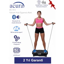 Ac-513 5 Programlı Bluetoothlu Yüksek Hızlı Egzersiz Aleti Siyah