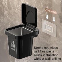 Moveevo Duvar Tipi Sigara Kömürü Kutusu - Siyah Abs Ve Paslanmaz Çelik Malzeme İle Dayanıklı Tasarım Siyah