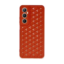 Realme C65 Uyumlu Kılıf Petek Silikon Kapak - Kırmızı