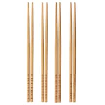 4'lü Set Yemek Çubuğu Uzunluk 24 Cm Ahşap Sushi Çubuğu Ikea Bambu