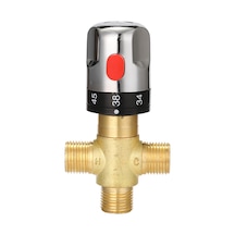 Banyo Ayarlanabilir Termostatik Karıştırma Vanası Pirinç Su Karıştırıcı Sıcak / Soğuk Su Karıştırma Sıcaklık Kontrol Vanası Ev Su Isıtıcısı İçin