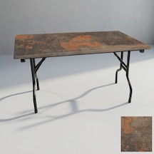 Banket Katlanır Masa Werzalit, Allzalit. Vermodin Tabla 80x140 - Metalic Oxid 1 Çok Renkli