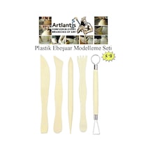 Plastik Ebeşuar Seti 5 Li 1 Paket Plastik Modelleme Modelaj Seti Kil Seramik Oyma Modelleme Kalemi Seti