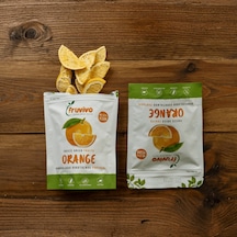 Fruvivo 2'li Freeze Dry Paket - 2 Adet Portakal - Dondurularak Kurutulmuş Meyve Cipsi Şeker İlavesiz %100 Doğal Vegan 40 G