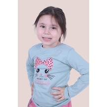 Fyk Kids Kız Çocuk Uzun Kol Sweatshirt Mint Yeşili