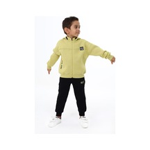 Toontoy Kids Toontoy Erkek Çocuk Nakışlı Eşofman Takım Açık Yeşil