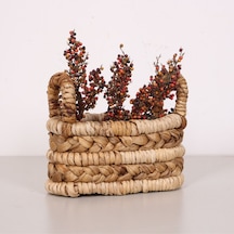 Söbe Oval Ekmek-havlu- Saklama Sepeti 23x12x20 Cm Bej