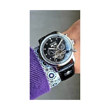 Yeni Rym-4122 Erkek Otomatik Kol Saati - Çelik Kasa Ve Deri Kordon - 2 Yıl Garanti Rose Gold