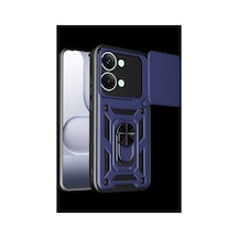 Xiaomi Poco X8 Pro Max Pars Lens Yüzüklü Silikon - Lacivert