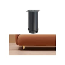 Sones Lh-ou050 Kalınlaştırılmış Paslanmaz Çelik Mobilya Destek Ayakları, Yükseklik: 5cm Mat Siyah