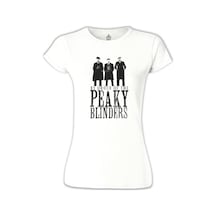 Peaky Blinders - Brothers Beyaz Kadın Tshirt 001