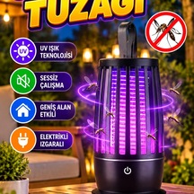 Uv Işıklı Sessiz Sivrisinek Tuzak Lambası Gece Lambası Elektrikli Izgaralı Geniş Alan Etkili