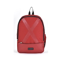 Sisley Okul Sırt Çantası Unisex Çok Gözlü Günlük Seyahat Sırt Çantası Bordo