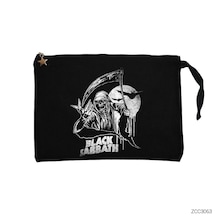 Black Sabbath İn Dark Siyah Clutch Astarlı Cüzdan / El Çantası