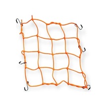 Motosiklet Bagaj Filesi Ahtapot 16 Gözlü Motor Kask Bağlama Eşya Taşıma Filesi Neon Turuncu Çok Renkli