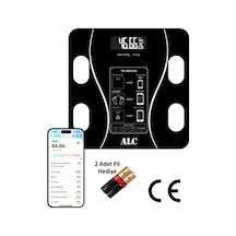 Alc Smart Body Scale Akıllı Banyo Baskülü Yağ Su Kas Vücut Tartı
