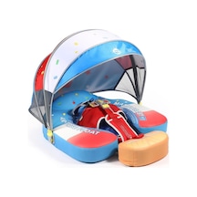 Mambobaby Yüzme Simidi - Stars&stripes, Emniyetli, Gölgelikli Ve Ayak Destekli
