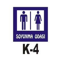 Pvc Dekota Uyarı - Ikaz Levhası Bay Bayan Soyunma Odası Yazılı (258798629)