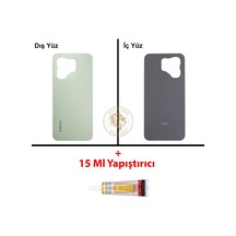Infinix Hot 50i Yeşil Uyumlu Arka Kapak + B7000 Yapıştırıcı Arka Cam Batarya Pil Kapağı Lazer Kesim Diğer