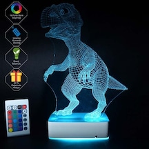 Özel Tasarım Dinazor 3D Led Lamba