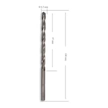 Mte 6,5 Mm Uzun Metal Matkap Ucu Hss Dın 340