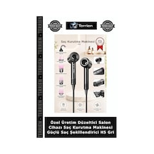 Özel Üretim Düzeltici Salon Cihazı Saç Kurutma Makinesi Güçlü Saç Şekillendirici H5 Gri