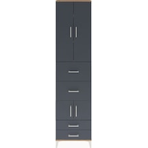 Arges Dolap 4 Raflı 4 Çekmeceli 4 Kapaklı 60x30x243 Çam-antrasit Çam Arges Dolap 4 Raflı 4 Çekmeceli 4 Kapaklı 60x30x243 Çam-antrasit Çam