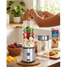 Taşınabilir Cam Blender 450 Ml 350 Ml Çift Hazneli Smoothie Blender Çok Renkli