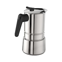 Pedrini Steel Moka Pot 4 Kupa - Paslanmaz Çelik