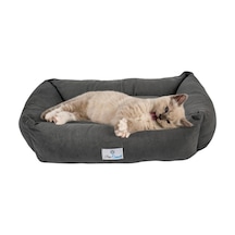 Purecanpati Kedi Yatağı, Küçük Irk Köpek Yatağı 55 Cm X 40 Cm Antrasit Renk