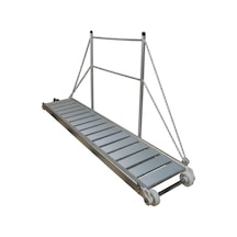 Sealux - Pasarella Tip 3S (Katlanmaz) Alüminyum (300x50 cm - 28,70 Kg): Uzun Geniş Sabit Seri, Montaj Ayağı ve Tutamak Dahil