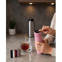 Taşınabilir Çelik Termos 250 Ml Dokunmatik Led Sıcaklık Göstergeli Çok Renkli