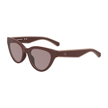 Calvin Klein Jeans Ckj 25301s 605 47 Çocuk Cat Eye Bordo Kemik Güneş Gözlüğü Bordo