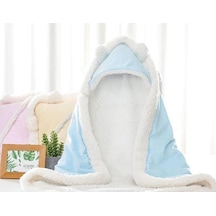 Sarı Kış Bebek Erkek Kız Battaniye Wrap Çift Katmanlı Polar Bebek Kundak Yenidoğan Bebek Yatak Battaniyesi Için Uyku Tulumu Sarı