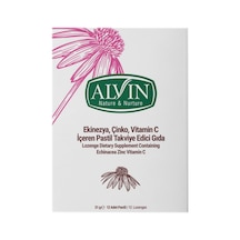 Alvin Pastil Ekinezya Çinko Vitamin C 12'li 31 G - 7 Adet Tarı