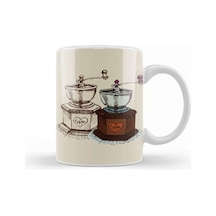 Funny Coffee Drinks Art Lover Gift Quote Vintage Retro Kupa Bardak Porselen No11787 Karışık