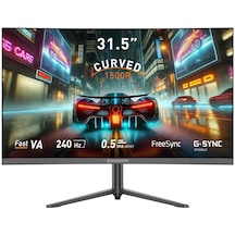 Gamebooster Gb-32C240FP 31.5"  0.5 MS 240 Hz Fast Va FHD Pivot Curved Rgb Gaming Monitör