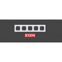 Exen Karell Beyaz Beşli Çerçeve