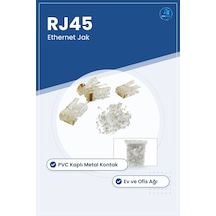 Standart Rj45 Ethernet Jak Network Aksesuarı Pvc Kaplı Metal Kont