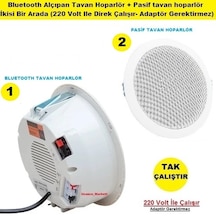 Bluetooth Alçıpan Tavan Hoparlör - Pasif Tavan Hoparlör İkisi