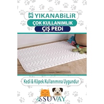 Kedi Köpek Çiş Pedi Sıvı Geçirmez Yıkanabilir Emici 75x105 Cm