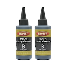Ekoset Canon Uyumlu Bitmeyen Kartuş Mürekkebi Siyah 200 ML