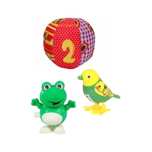 By Caretta Çıngıraklı Kumaş Top + Kurmalı Zıplayan Kurbağa + Kurmalı Zıplay