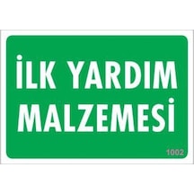 İlk Yardım Malzemesi Uyarı Levhası 17,5x25 Kod:1002 - Rxlu-292186
