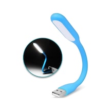 Mavi Usb Led Lamba Katlanabilir Pc Laptop Klavye Aydınlatma Powerbank/bilgisayar/laptop Gibi Usb Bağlantısı Olan Cihazlarda Kullanabilirsiniz