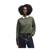 Puma Class Polo Kadın Haki Günlük Stil Sweatshirt 69582186 Yeşil