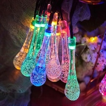 Genel 7m 50 Led Damla 8 Fonksiyonlu Solar Panelli-rgb Enerji Sınıfı A