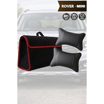 Rover Mini Uyumlu Siyah Renk Bagaj Çantası Koltuk Yastığı Lüks Model